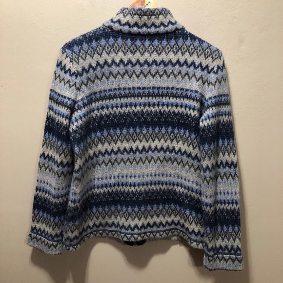 {J.Jill} Angora Fleece Full Zip Sweater Jacket - Picture 5 of 11